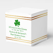 Stylish Gold Foil St. Patrick's Day Baby shower Bedankdoosjes (Voorkant Zijde)