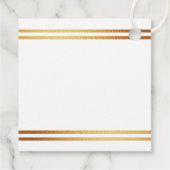 Stylish Gold Foil St. Patrick's Day Baby shower Bedankjes Labels (Achterkant)