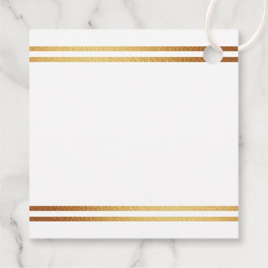 Stylish Gold Foil St. Patrick's Day Baby shower Bedankjes Labels (Achterkant)