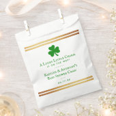 Stylish Gold Foil St. Patrick's Day Baby shower Bedankzakje (Geknipt)
