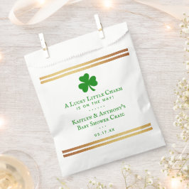 Stylish Gold Foil St. Patrick's Day Baby shower Bedankzakje