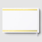 Stylish Gold Foil St. Patrick's Day Baby shower Gastenboek (Achterkant)