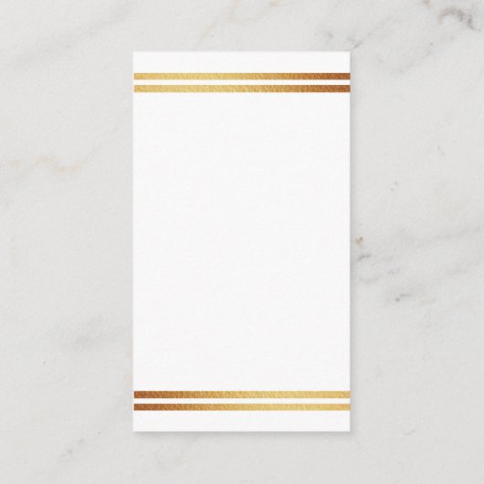 Stylish Gold Foil St. Patrick's Day Baby shower Informatiekaartje (Achterkant)