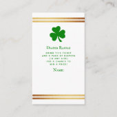 Stylish Gold Foil St. Patrick's Day Baby shower Informatiekaartje (Voorkant)