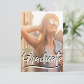 Stylish Gold Glitter Pet, Fotogradatie Party Kaart (Staand voorkant)