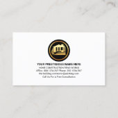Stylish Gold Handyman Tools Home Renovation Visitekaartje (Achterkant)