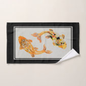 Stylish Gold Koi Fish Bad Handdoek (Handdoek)