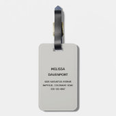 Stylish Gold Koi Fish Bagagelabel (Achterkant verticaal)