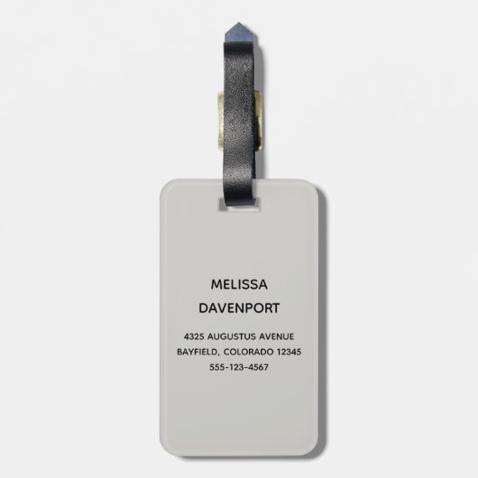 Stylish Gold Koi Fish Bagagelabel (Achterkant verticaal)