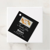 Stylish Gold Koi Fish Bedankjes Labels (In situ)