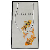 Stylish Gold Koi Fish Bedankt Klein Cadeauzakje (Voorkant)