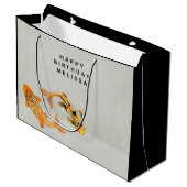 Stylish Gold Koi Fish Birthday Groot Cadeauzakje (Voorkant Gekanteld)