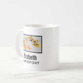 Stylish Gold Koi Fish Koffiemok (Voorkant links)