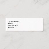 Stylish Gold Koi Fish Mini Visitekaartje (Achterkant)