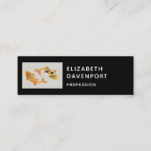 Stylish Gold Koi Fish Mini Visitekaartje (Voorkant)