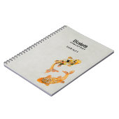 Stylish Gold Koi Fish Notitieboek (Linkerzijde)