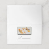 Stylish Gold Koi Fish Plaatskaartje (Buitenkant ongevouwen)