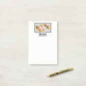 Stylish Gold Koi Fish Post-it® Notes (Op bureau)