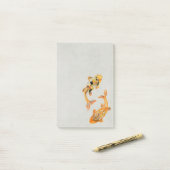Stylish Gold Koi Fish Post-it® Notes (Op bureau)