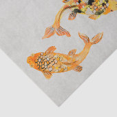 Stylish Gold Koi Fish Tissuepapier (Detail)