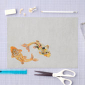 Stylish Gold Koi Fish Tissuepapier (Craft)
