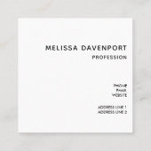 Stylish Gold Koi Fish Vierkante Visitekaartje (Achterkant)