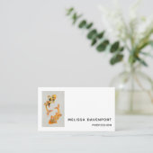 Stylish Gold Koi Fish Visitekaartje (Staand voorkant)