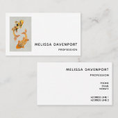 Stylish Gold Koi Fish Visitekaartje (Voorkant / Achterkant)