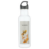 Stylish Gold Koi Fish Waterfles (Voorkant)