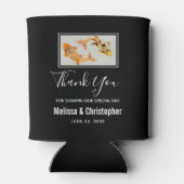 Stylish Gold Koi Fish Wedding Dank je Blikjeskoeler (Achterkant)