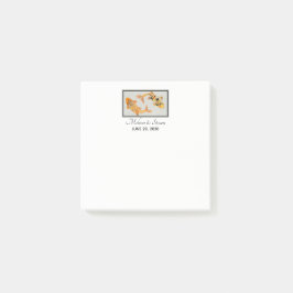 Stylish Gold Koi Fish Wedding Event Post-it® Notes