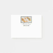 Stylish Gold Koi Fish Wedding Event Post-it® Notes (Voorkant)