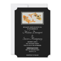 Stylish Gold Koi Fish Wedding