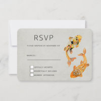 Stylish Gold Koi Fish Wedding