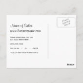 Stylish Gold Leopard Salon Appointinder Briefkaart (Achterkant)