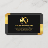 Stylish Gold Tab Lijst Home Renovation Visitekaartje (Achterkant)