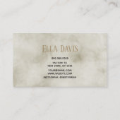 Stylish Gold Waterverf Hair Makeup Visitekaartje (Achterkant)