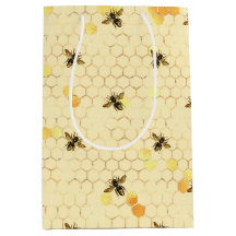 Stylish Gold Yellow bees Honeycomb