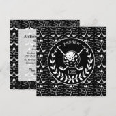 Stylish Golf event Kaart (Voorkant / Achterkant)