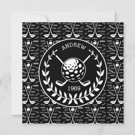 Stylish Golf event Kaart (Voorkant)
