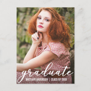 Stylish Graduation Party Invitation Briefkaart