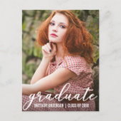Stylish Graduation Party Invitation Briefkaart (Voorkant)