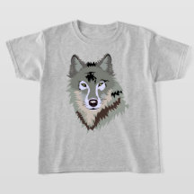 STYLISH GRAY WOLF-ILLUSTRATIE