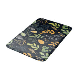 Stylish Green and Yellow Foliage Pattern  Badmat