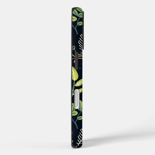 Stylish Green and Yellow Foliage Pattern  Case-Mate iPhone Case (Achterkant / Rechts)