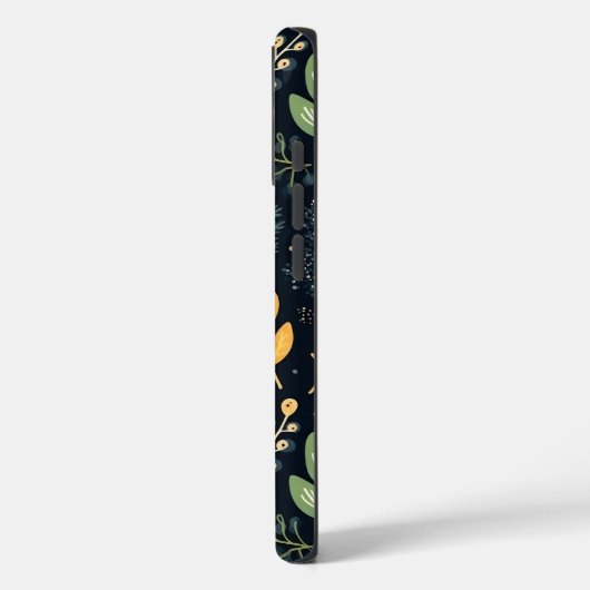 Stylish Green and Yellow Foliage Pattern  Case-Mate iPhone Case (Achterkant / Links)