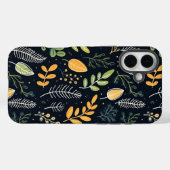 Stylish Green and Yellow Foliage Pattern  Case-Mate iPhone Case (Achterkant (horizontaal))