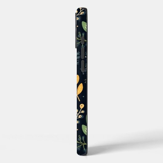 Stylish Green and Yellow Foliage Pattern  Case-Mate iPhone Case (Achterkant / Links)