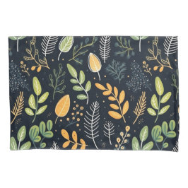 Stylish Green and Yellow Foliage Pattern  Kussensloop