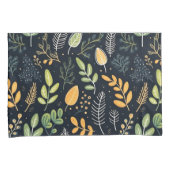 Stylish Green and Yellow Foliage Pattern  Kussensloop (Voorkant-Rechts)